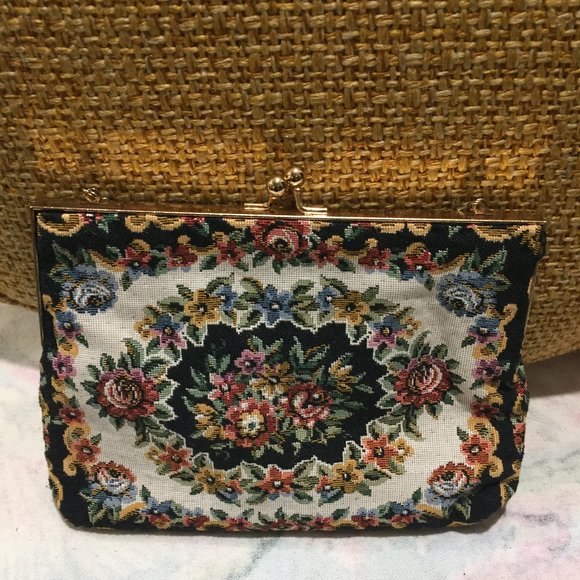 VINTAGE MINI FLORAL TAPESTRY PURSES - Picture 2 of 5